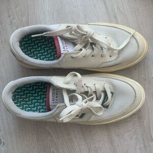 Lacoste White Tennis Shoes